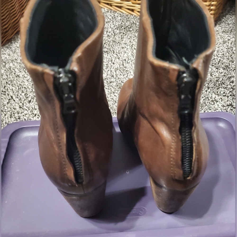 RAG & BONE Heeled Ankle Boots ☆ Heel Zip ☆ 3" Heel ☆ SIZE 37 EUR or 7 US WOMENS - Picture 8 of 11